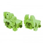 Polymer Front and Rear Sight -Spring Loaded- Cerakote Zombie Green